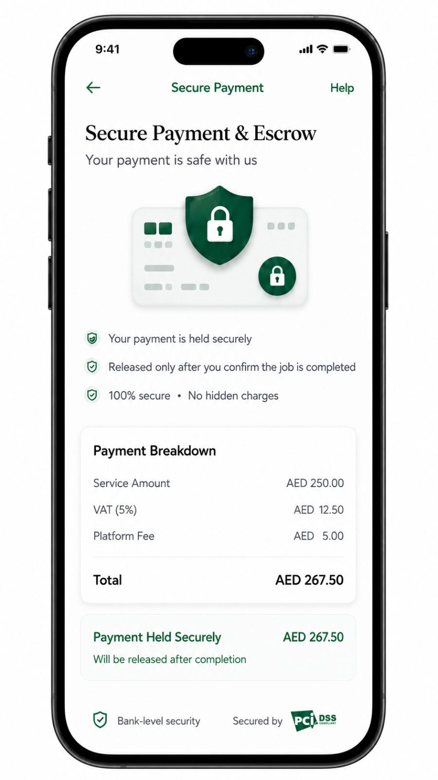Sakan Fix — secure escrow payment